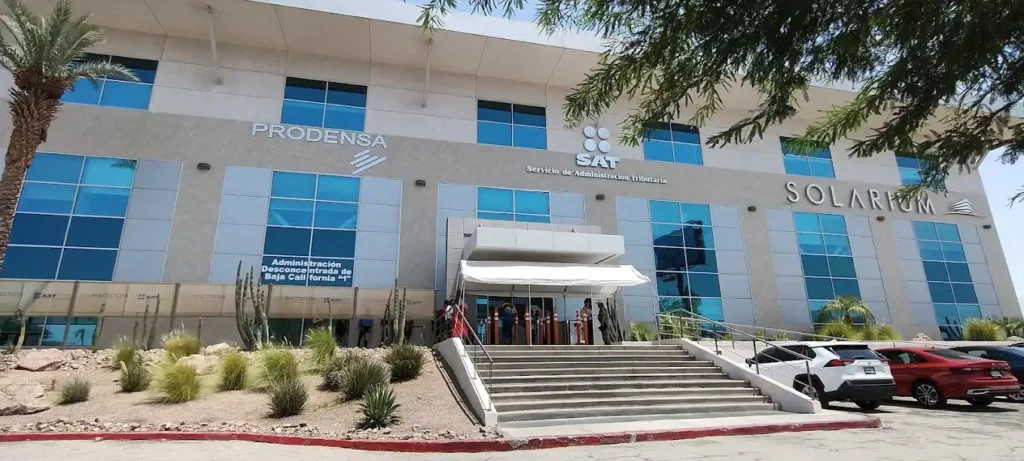 Fachada de la oficina SAT ADSC Baja California 1 Mexicali