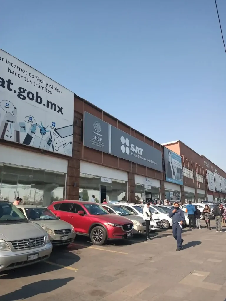 Fachada de la oficina SAT en Metepec