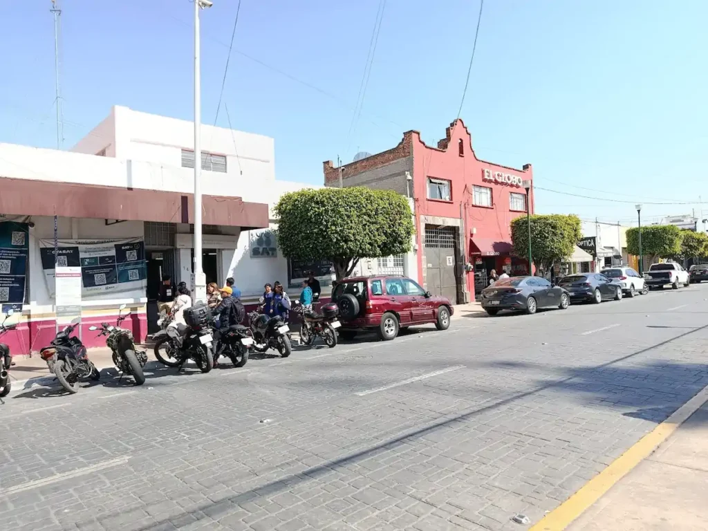 Fachada de la oficina SAT en Texcoco