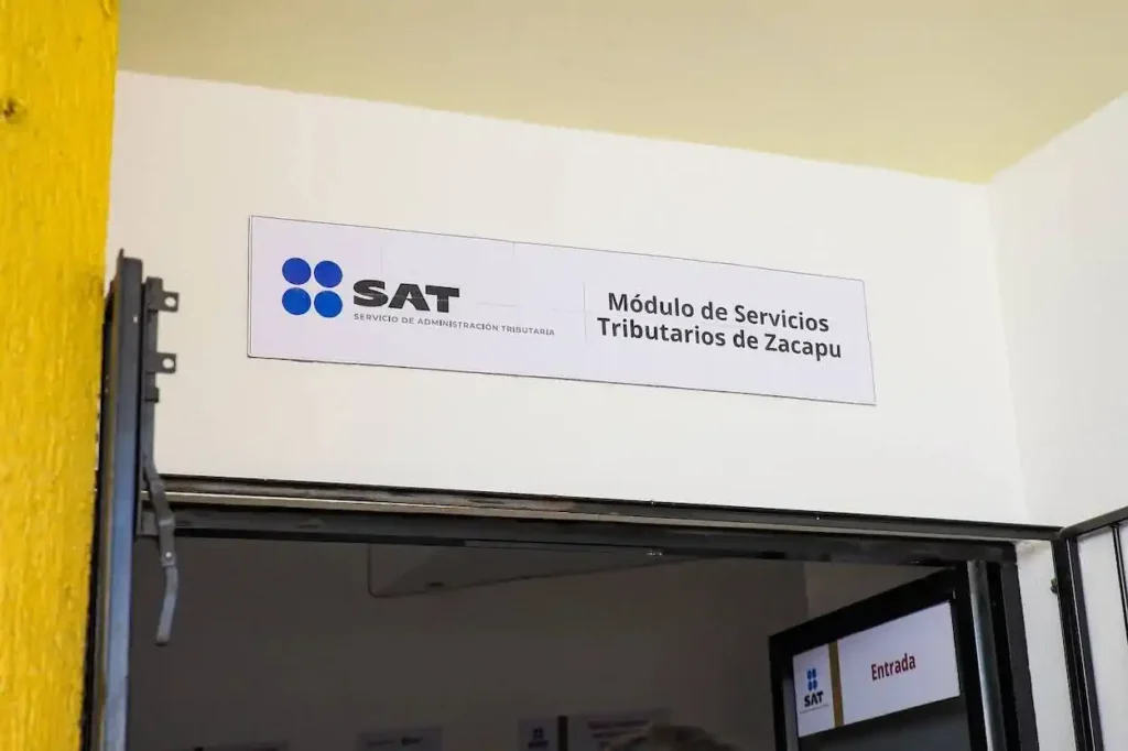 Fachada de la oficina SAT en Zacapu