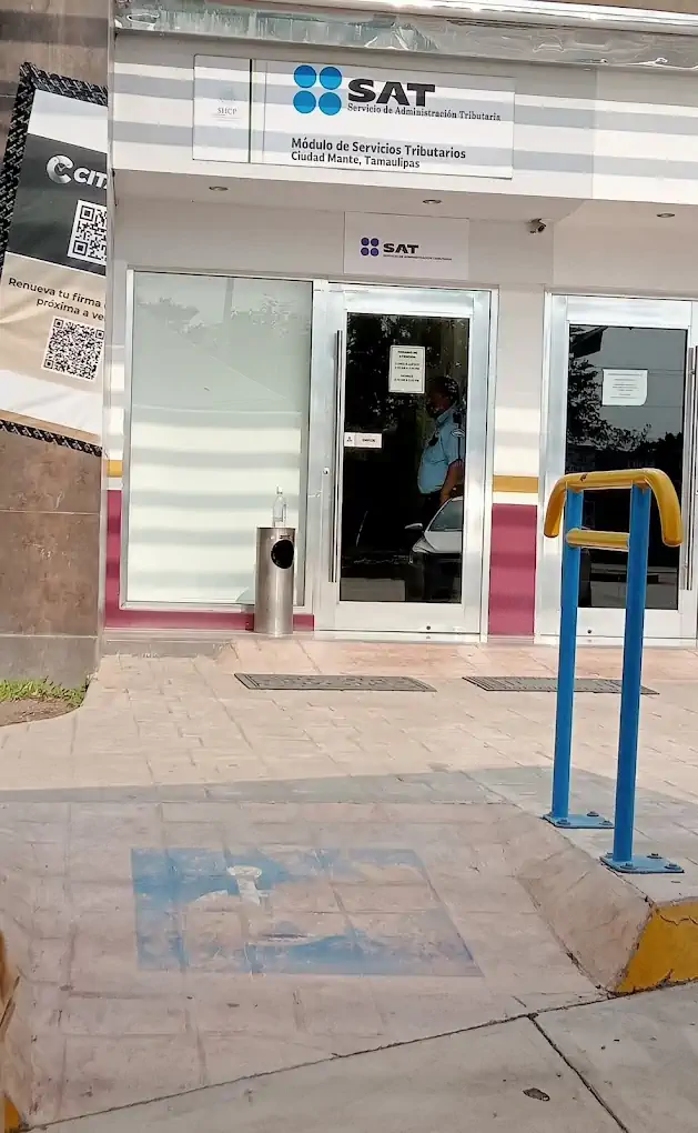 Fachada de la oficina SAT en Ciudad Mante