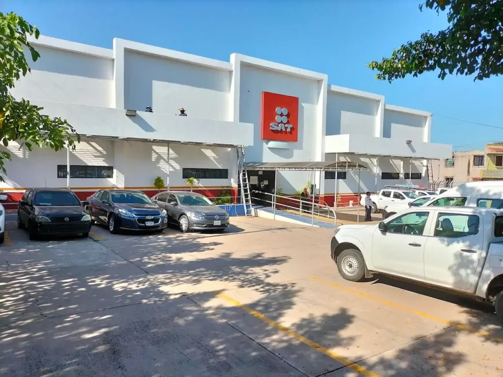 Fachada de la oficina SAT en Culiacán