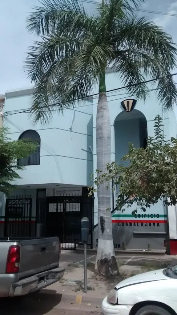 Fachada de la oficina SAT en Navojoa