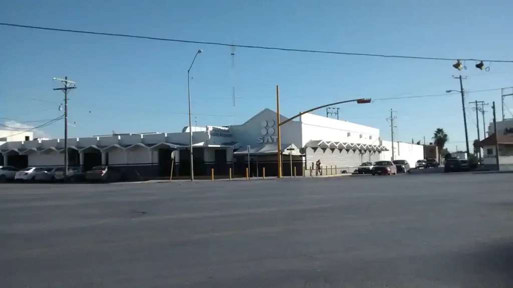 Fachada de la oficina SAT en Reynosa