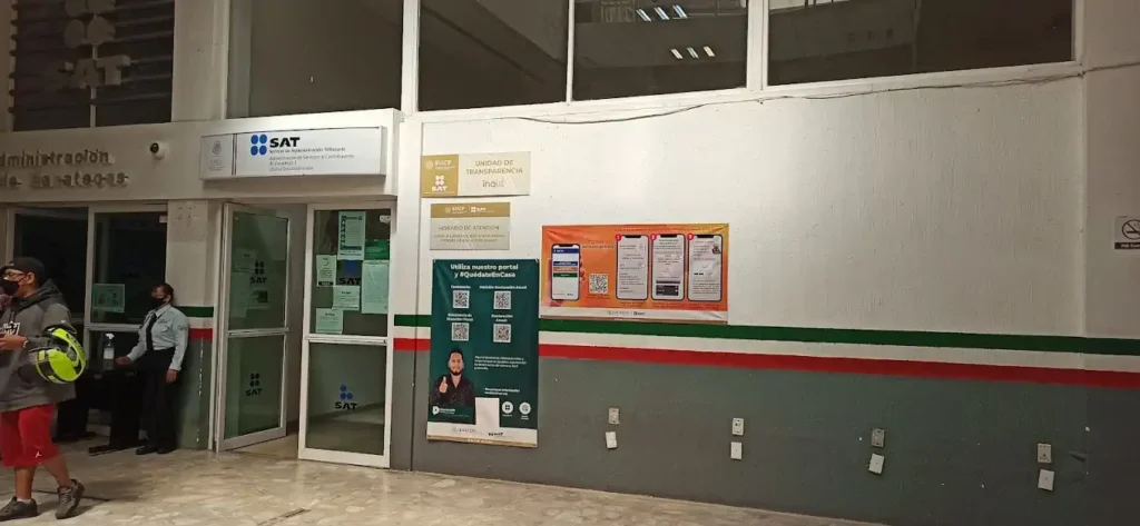 Fachada de la oficina SAT en Zacatecas